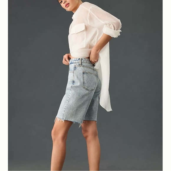 ANTHROPOLOGIE Unpublished Faye High-Rise Relaxed Longline Shorts - Picture 5 of 5